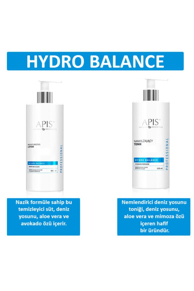 Nemlendirici Süt & Tonik Seti - Deniz Yosunulu - Hydro Balance Seti