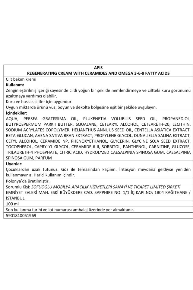 Ceramide Repair Yaşlanma Karşıtı - Onarıcı Krem - 100 Ml