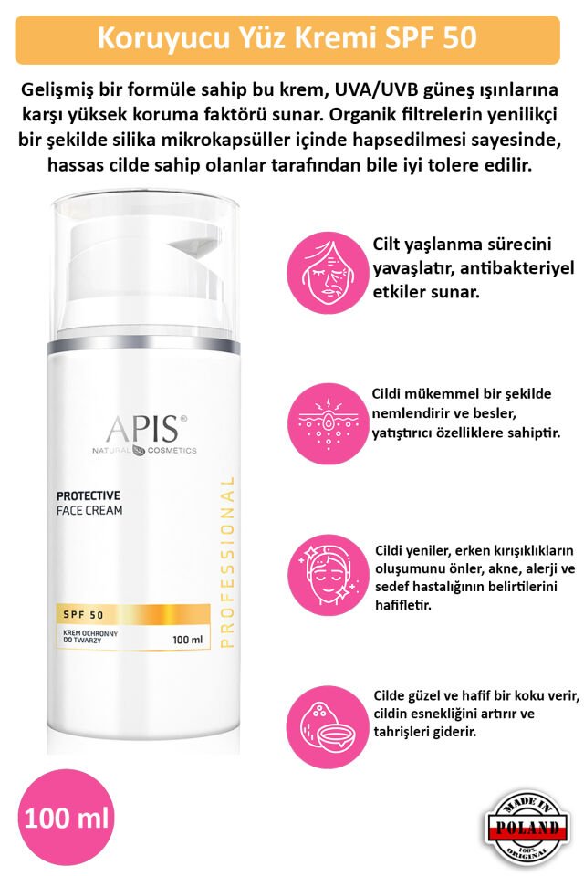 Yüz Güneş Kremi Spf 50 - 100Ml