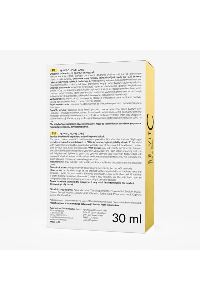Re-Vıt C Evde Bakım C Vitamini Özü Yeni Formül - 30 Ml