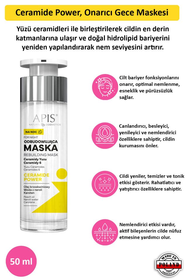 Gece Kremi - Seramid Gücü Onarıcı - 50 Ml