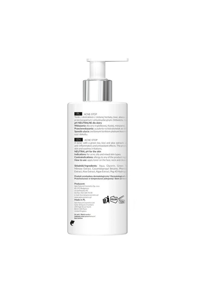 Anti-Bakteriyel Akne Temizleme Toniği - Yeşil Çaylı - 300Ml